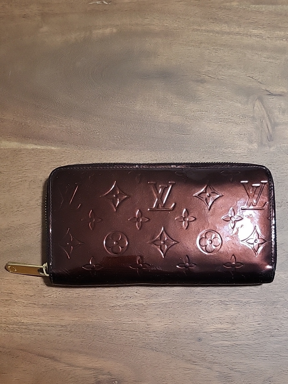 Louis Vuitton LV Vernis Amarante Zip Wallet